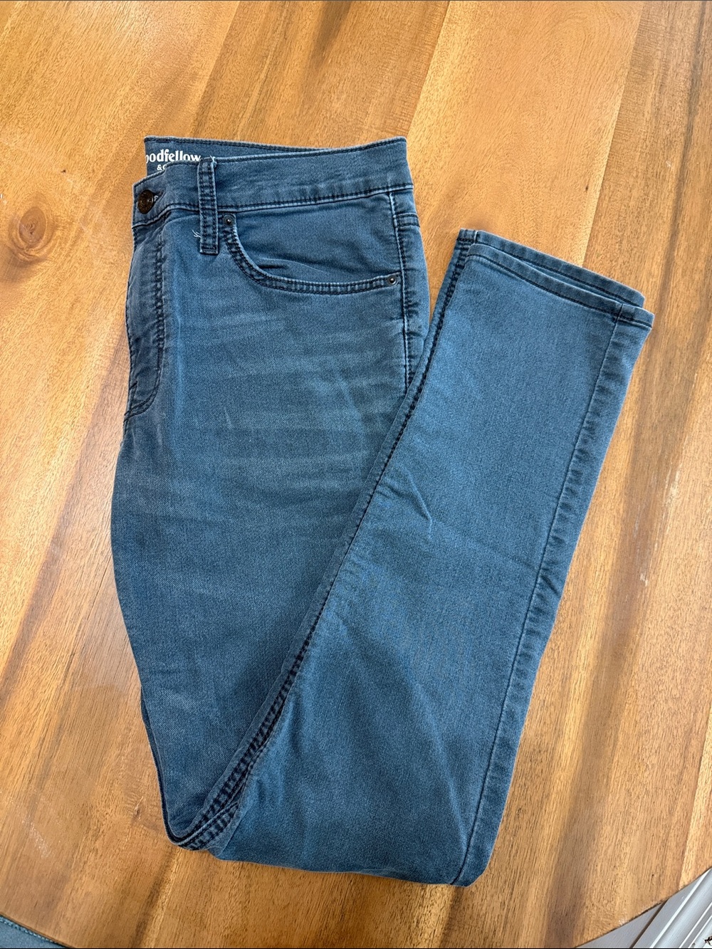 Goodfellow & Co Teal-Blue Slim Straight Jeans